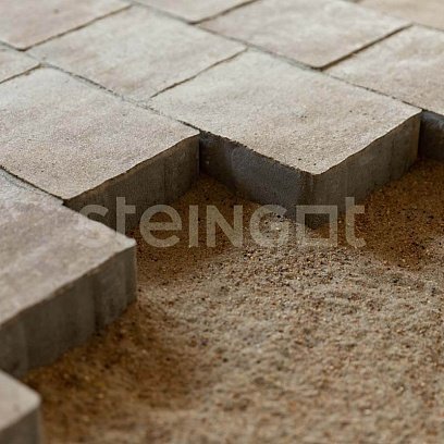 Тротуарная плитка Steingot Премиум Старый город травертин частичный прокрас 240/200/160х160х60 мм рис 4