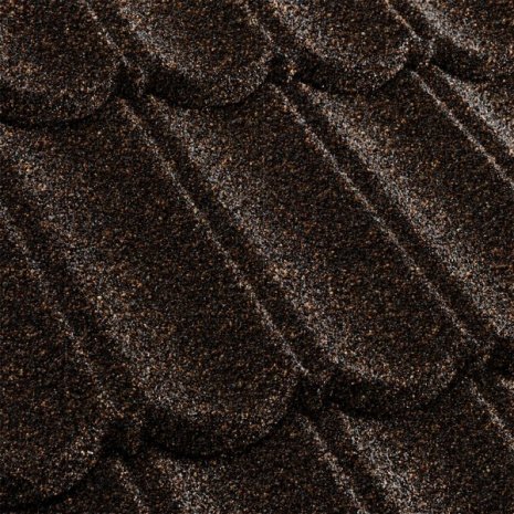 Композитная черепица гонт Metrotile MetroBond айрон барк с посыпкой 1330х410 мм рис 1