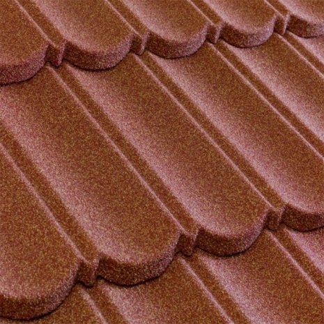 Композитная черепица гонт Metrotile MetroBond терракотовый с посыпкой 1330х410 мм рис 1