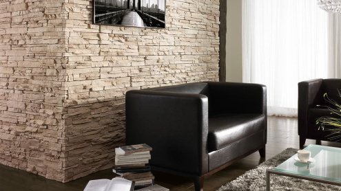 Искусственный камень плоский White Hills Лоарре 492-10 бежевый рис 2