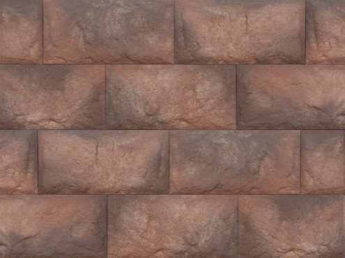 Искусственный камень плоский Atlas Stone Цитадель 118 красный рис 1