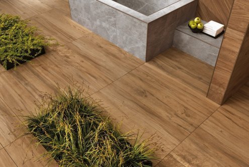 Керамогранит Atlas Concorde Oak Reserve Pure LASTRA матовая, структурная, ректификат 600х600х20мм, рядовая плитка 610010001142 рис 4