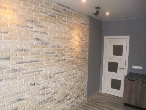 Искусственный камень плоский White Hills Дерри Брик 385-10 бежевый рис 2