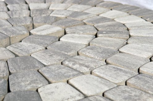 Тротуарная плитка Braer Premium Классико круговая туман частичный прокрас 110/73х115х60 мм рис 1