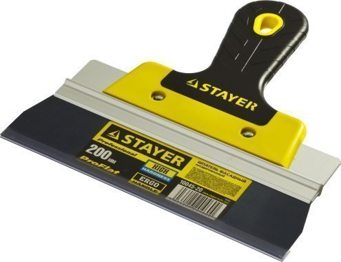 Шпатель фасадный STAYER ProFlat, анодированный, 200мм, 2к ручка арт.10045-20 рис 2