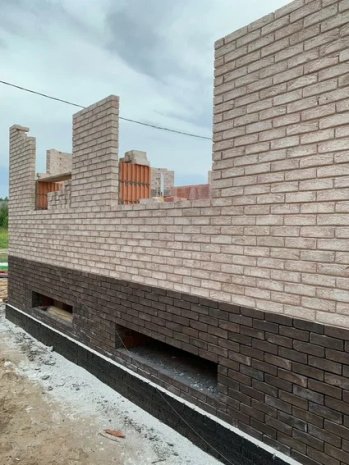 Кирпич ручной формовки ТАНДЕМ Чайка М125 0,5 WDF 215x50x65мм рельефный серый рис 3