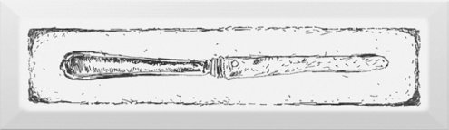 Керамическая плитка Kerama Marazzi Гамма Knife черный матовая 285х85х9,2мм декор NT/B25/9001 рис 1