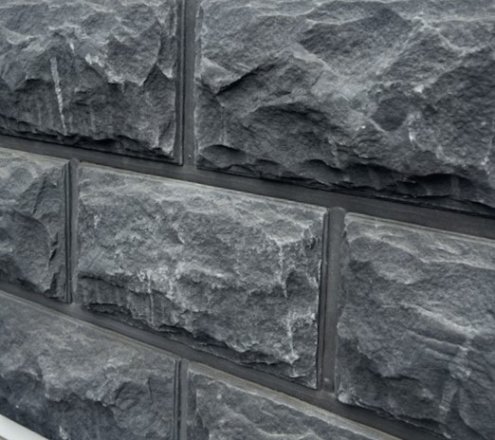 Искусственный камень плоский Atlas Stone Гранит 522/широкий 12,5см серый рис 2