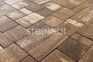 Тротуарная плитка Steingot Премиум Бавария мокко частичный прокрас 280/210/140х210/140/70х60 мм рис 1
