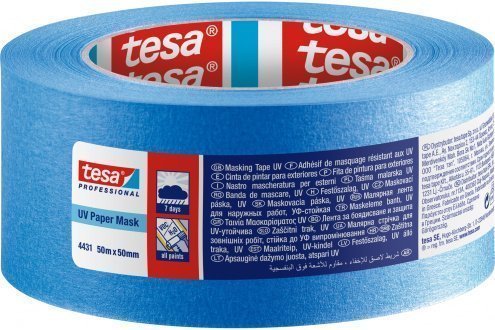 Малярная лента синяя Tesa УФ стойкая 50м х 50мм, арт.04431-00000-00 рис 1