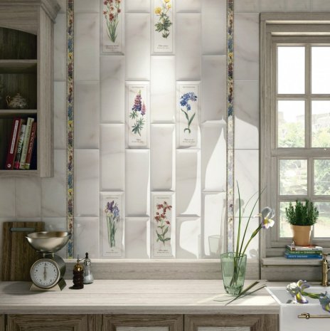 Керамическая плитка Kerama Marazzi Бисер желтый глянцевая 200х60х11мм бордюр карандаш POD005 рис 3