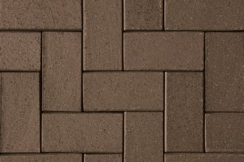 Брусчатка клинкерная ABC - Pflasterklinker Schwarz Braun полный прокрас 200х100х40 мм рис 1