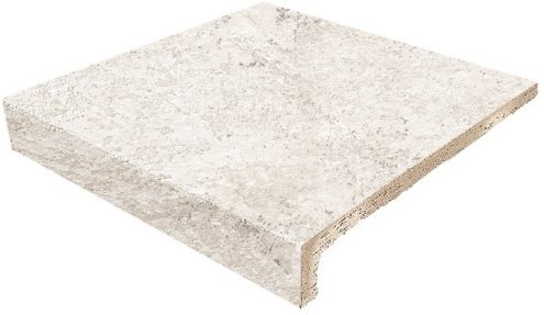 Клинкерная плитка Gresmanc Evolution цвет: Stone White, поверхность: Матовая размер: 330х310х14мм, ступень фронтальная 36816 рис 1
