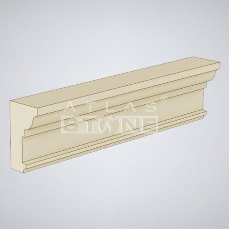 Декоративное изделие из бетона Atlas Stone (Атлас Стоун) цвет: 171, размер: 500х265х150мм, междуэтажный карниз К-2 рис 1