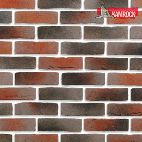 Искусственный камень ложковый Kamrock Старый кирпич 32210 красный рис 1