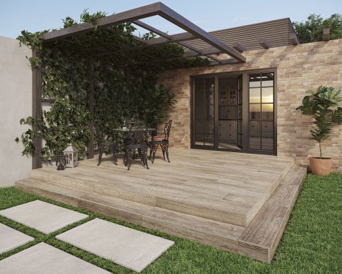 Керамогранит Paradyz Madera Brown структурированная 1200х300х20мм рядовая плитка - рис 2