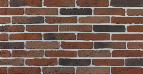 Искусственный камень угловой Eco Stone Монреаль 17-14 красный рис 1