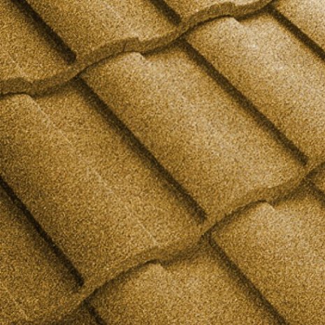 Композитная черепица гонт Metrotile MetroRoman охра с посыпкой 1280х410 мм рис 1