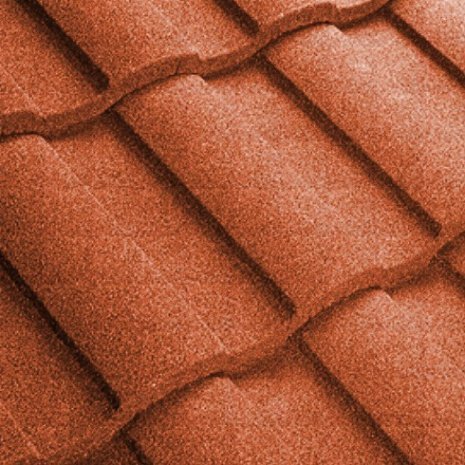Композитная черепица гонт Metrotile MetroRoman коралловый с посыпкой 1280х410 мм рис 1