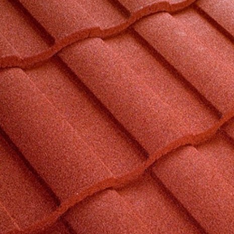 Композитная черепица гонт Metrotile MetroRoman красный с посыпкой 1280х410 мм рис 1