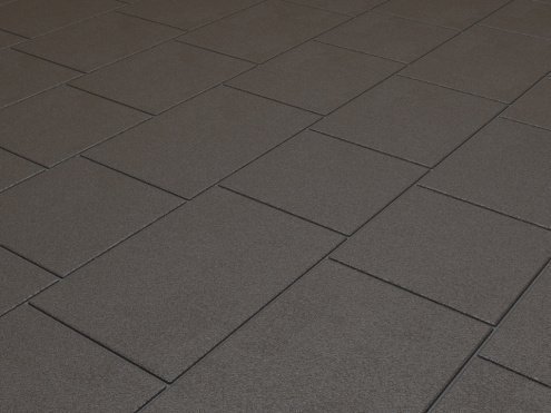 Тротуарная плитка Steingot Стандарт Новый город черный частичный прокрас 240/200/160х160х80 мм рис 1
