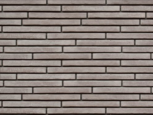 Искусственный камень плоский Atlas Stone Клинкер узкий 519 серый рис 1