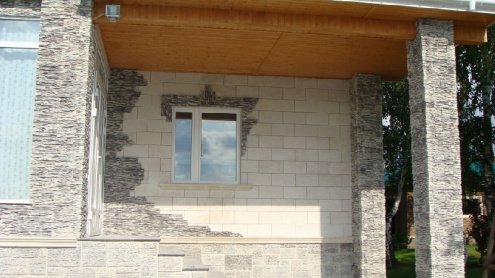 Искусственный камень угловой Atlas Stone Скалистая гора 024 серый рис 2