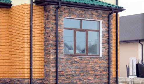 Искусственный камень плоский White Hills Хайлэнд 292-40 коричневый рис 3