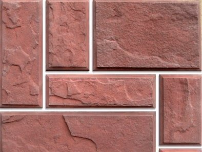 Искусственный камень плоский Betolit Прусский 5468 красный рис 1