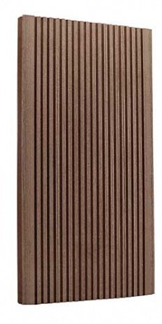Террасная доска Terradeck Eco, односторонний профиль, шлифованная, размер: 155*28*6000мм, цвет: светло-коричневый рис 1