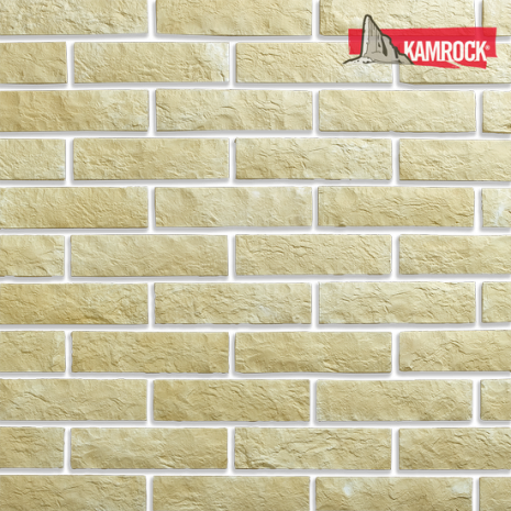Искусственный камень плоский Kamrock Доломитовая стена 02350 бежевый рис 1