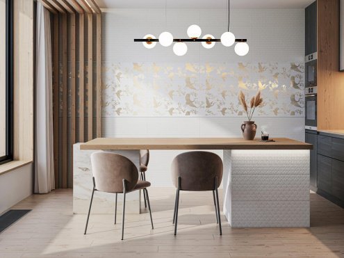 Керамическая плитка Kerama Marazzi Гарса цвет: белый, поверхность: Матовая размер: 250x25x19мм, бордюр SPB008R рис 3