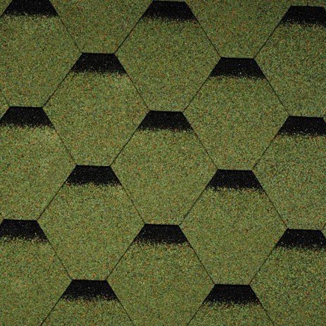 Гибкая битумная черепица гонт Icopal Плано Тема зеленый лес гранулят 1000х317 мм рис 1