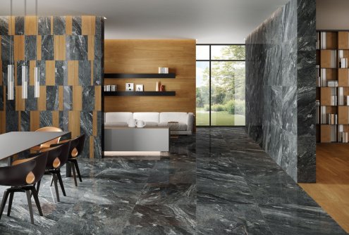 Керамогранит Italon Skyfall Palissandro Ret naturale/rettificato 200х1600х9мм рядовая плитка 610010001871 рис 2