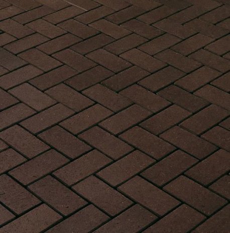 Брусчатка клинкерная Vandersanden Premium Oberlausitz Wega dark brown полный прокрас 200х100х45 мм рис 1
