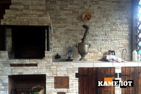 Искусственный камень плоский Камелот Толедо 479/2 белый рис 2