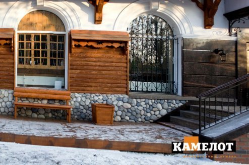 Искусственный камень угловой Камелот Юкон 2073 серый рис 9