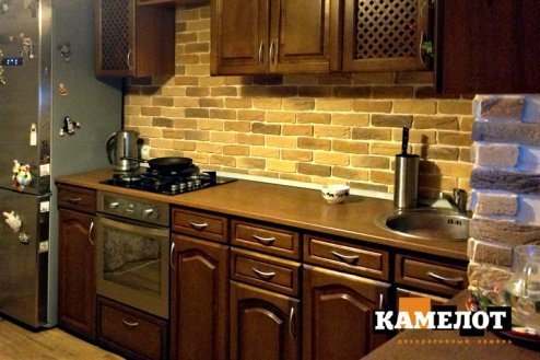 Искусственный камень угловой Камелот Аликанте 2360 бежевый рис 2