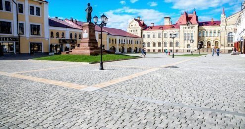 Тротуарная плитка Braer Premium Ривьера туман частичный прокрас 132/165/198/231/265х132х60 мм рис 3