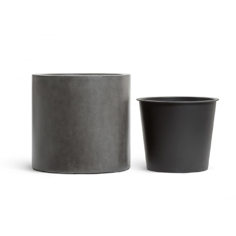 Кашпо TREEZ Effectory Beton цилиндр 510x530 мм тёмно-серый бетон 41.3320-02-028-GR-53 рис 1