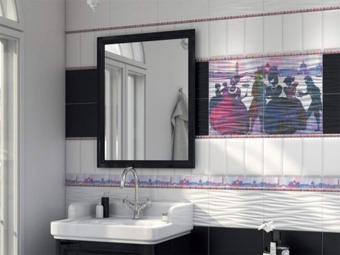 Керамическая плитка Kerama Marazzi Бисер фиолетовый глянцевая 200х14х10мм бордюр карандаш POF015 рис 3