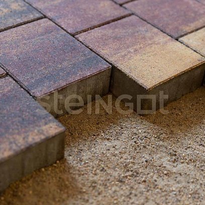 Тротуарная плитка Steingot Премиум Новый город блэнд частичный прокрас 240/200/160х160х40 мм рис 3