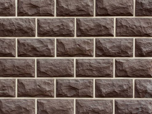 Искусственный камень плоский Atlas Stone Гранит 056/широкий 12,5см коричневый рис 1