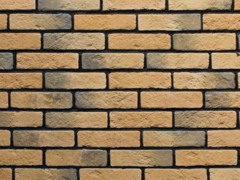 Искусственный камень плоский Atlas Stone Коломенский кирпич 503/504 желтый рис 1