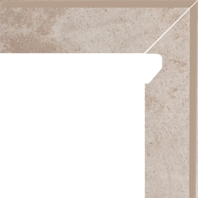 Клинкерная плитка Paradyz Viano цвет: Beige, поверхность: Структурная размер:  81х300х11мм цоколь правый рис 1