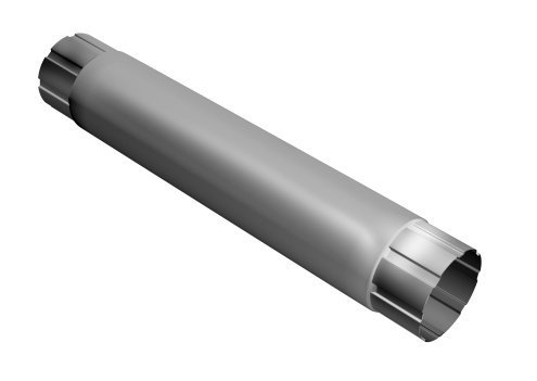 Труба соединительная GRAND LINE 150/100 мм RAL9003 сигнально-белый рис 1