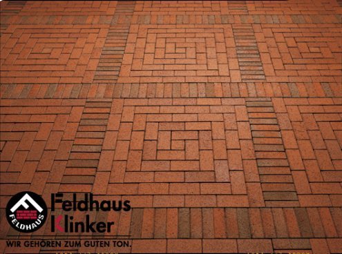 Тротуарный клинкерный кирпич Feldhaus Klinker Премиум Прямоугольник Gala Plano полный прокрас 200х100х52 мм рис 2