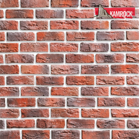 Искусственный камень угловой Kamrock Ганзейский кирпич 35072 красный рис 1