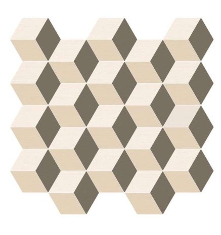 Керамическая плитка Italon Element Silk Cube Warm матовая 330х305х8,5мм мозаика 600110000785 рис 1
