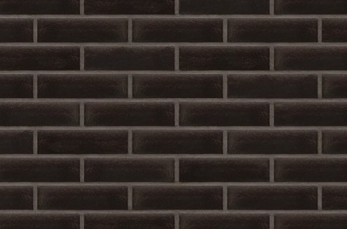 Клинкерная плитка King Klinker Free Art 1001017 onyx black 17 250х65х10 мм плоский элемент рис 1